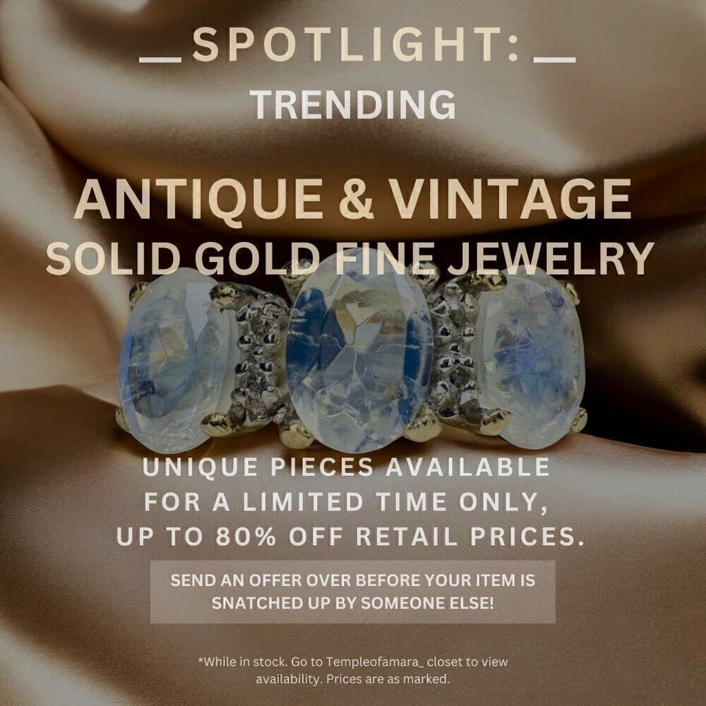 Vintage Estate & Antique Fine Jewelry Sale! Solid Gold 10k 14k 18k Fast Shipping